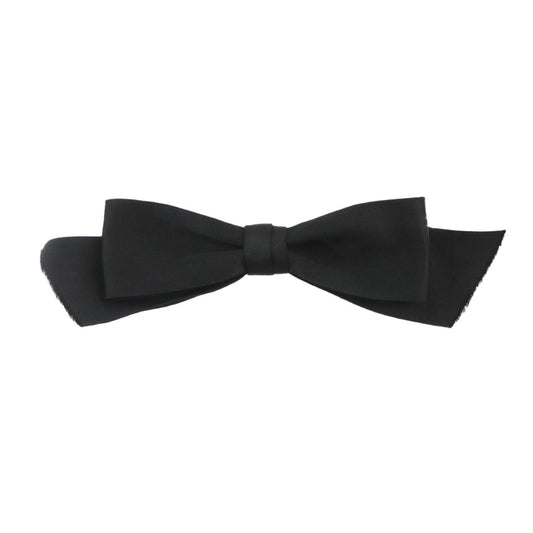 Chanel Ribbon Brooch Satin Black Vintage