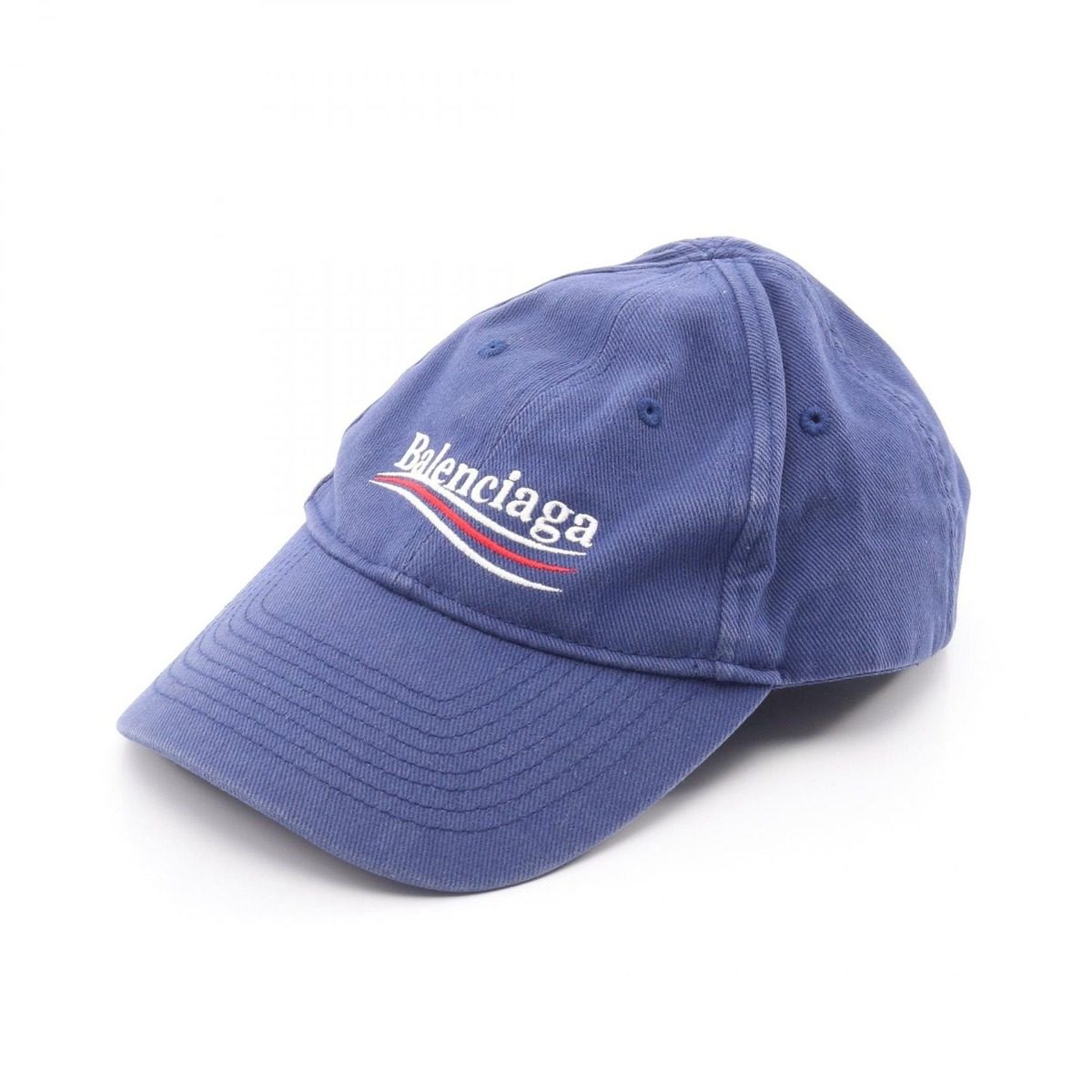 Balenciaga Cap Campaign Logo Cap Blue Hat