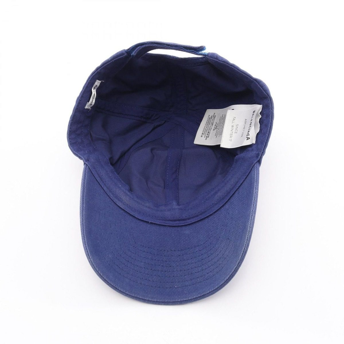 Balenciaga Cap Campaign Logo Cap Blue Hat — view 3