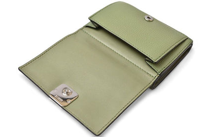 Loewe Wallet Loewe Trifold Mini Wallet Anagram Trifold Green Rosemary