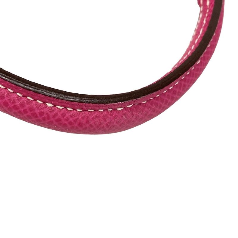 Hermes Handbag Tiny Kelly Rose Tillian Outside Stitching/silver Hardware