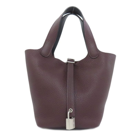 Hermes Picotin Lock PM Eclat Silver Hardware Handbag Taurillon Women