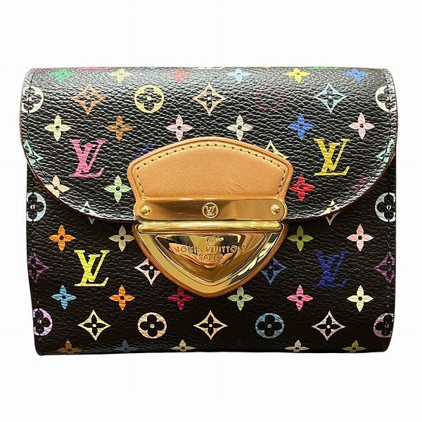 Louis Vuitton Monogram Multicolor Portefeuille Joy M60283 Trifold Wallet For