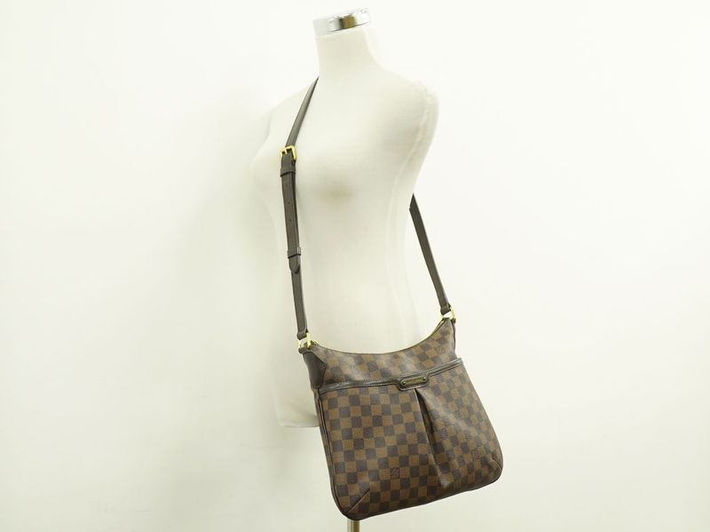Authentic Louis Vuitton LV Bloomsbury PM Damier Ebène Shoulder Bag Pochette
