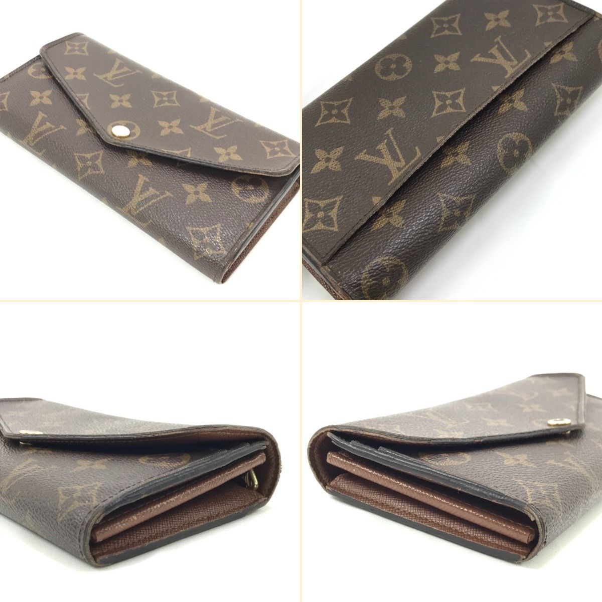 Louis Vuitton Long Wallet Monogram Portefeuille Sarah M60531 Brown