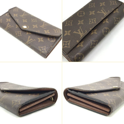 Louis Vuitton Long Wallet Monogram Portefeuille Sarah M60531 Brown