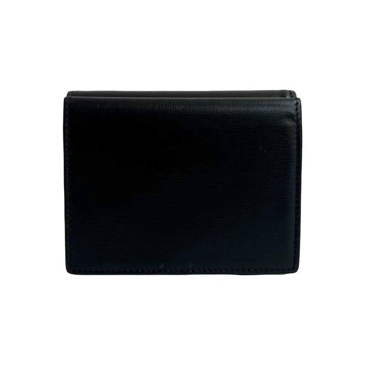 Saint Laurent Box Paris YSL Logo Leather Wallet Black — view 2