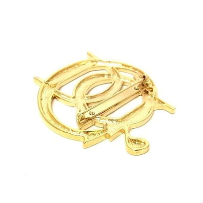 Dior Vintage Pin Brooch Pin Badge Gold — view 2