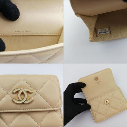 CHANEL  Matelasse Mini Trendy CC Yellow Lambskin Ap2637 31890979