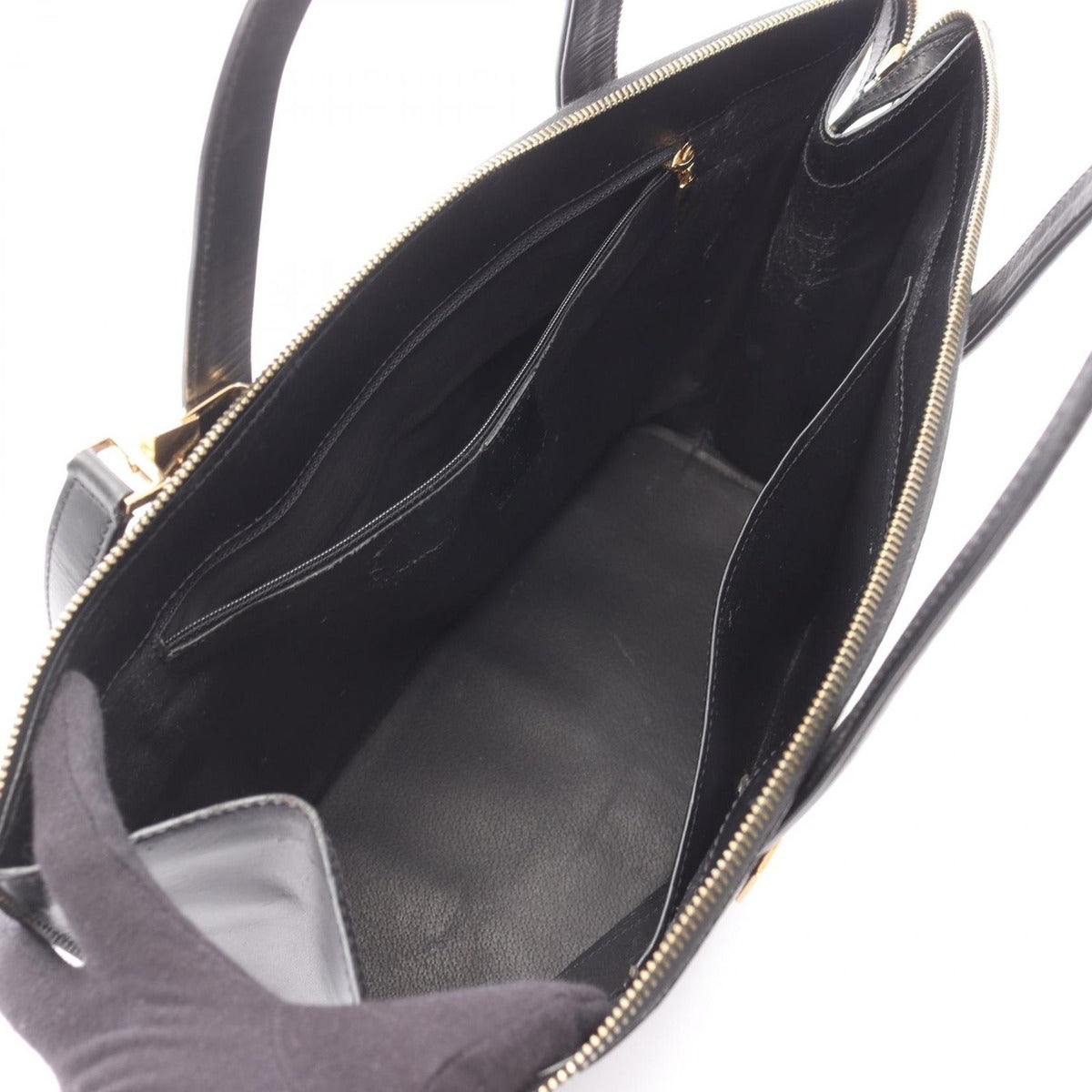 Celine Tote Macadam Black Brown Canvas Leather 2-Way — view 3