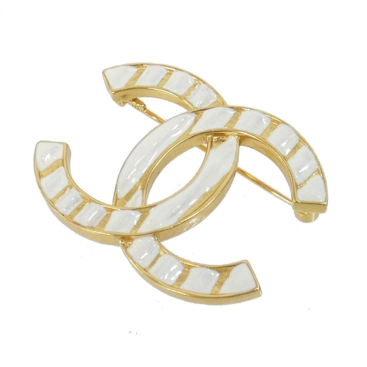 Chanel Brooch White