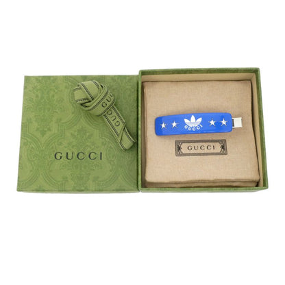 Gucci Adidas Collaboration Hair Clip Blue - Silver Color - Star