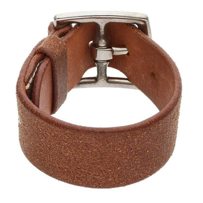 Hermes Etrivière □H Engraved Svhardware Leather Bracelet Men's