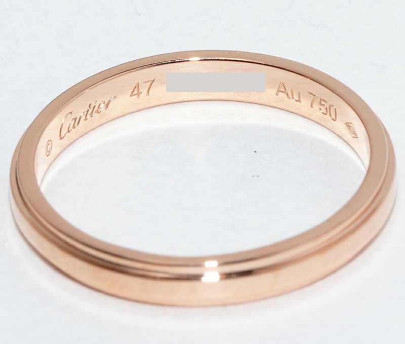 Cartier Ring 18K Pink Gold D'amour Wedding Ring Width 25mm (010in) B40937
