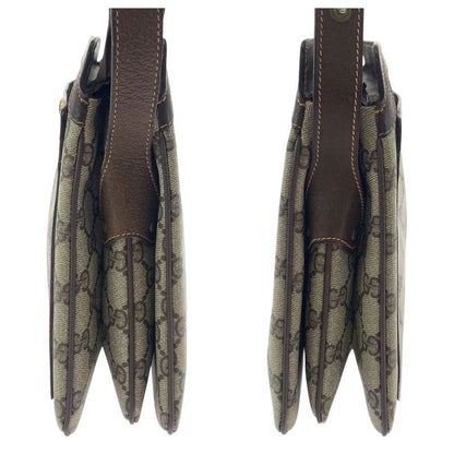 Gucci Vintage Old Gucci Sherry Line Beige Brown GG Supreme Canvas 001 16 4085