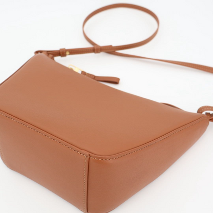 Loewe Hammock Hobo Bag Mini 2 Way Bag Leather Tan Brown