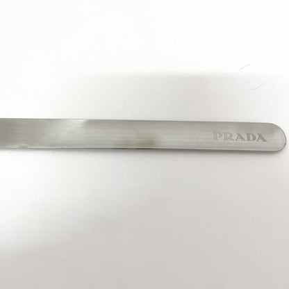 Prada Cutlery Set Silver Black Bloom 2up004 Unused Excellent Condition