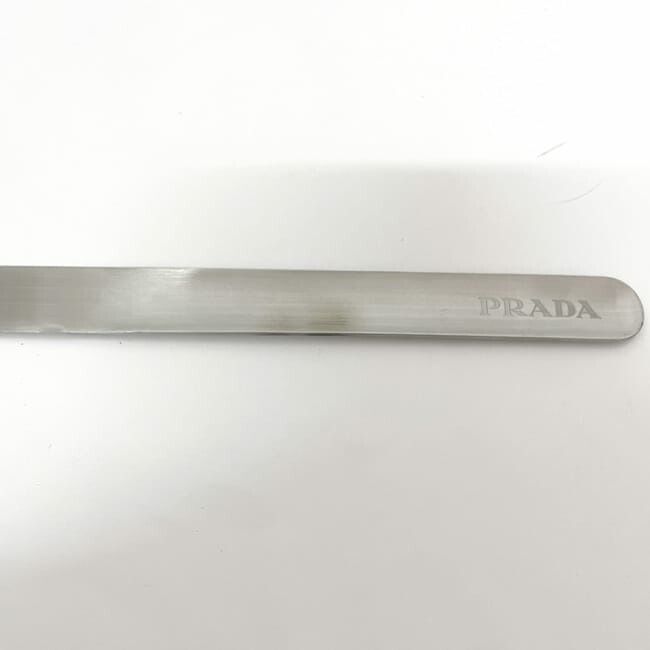 Prada Cutlery Set Silver Black Bloom 2up004 Unused Excellent Condition