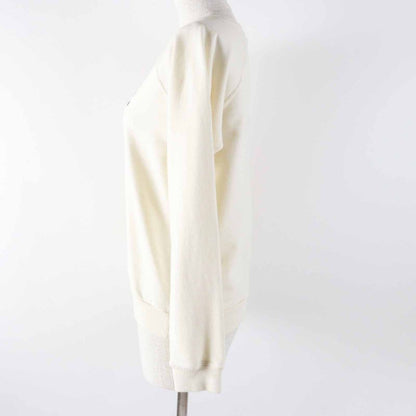 Celine 2y244450i Cotton Cashmere Anchor Print Long Sleeve Sweatshirt Off White