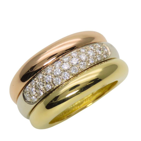 Cartier Ring Mobilis 52 18K Pink Gold 18K Yellow Gold 18K White Gold Approx
