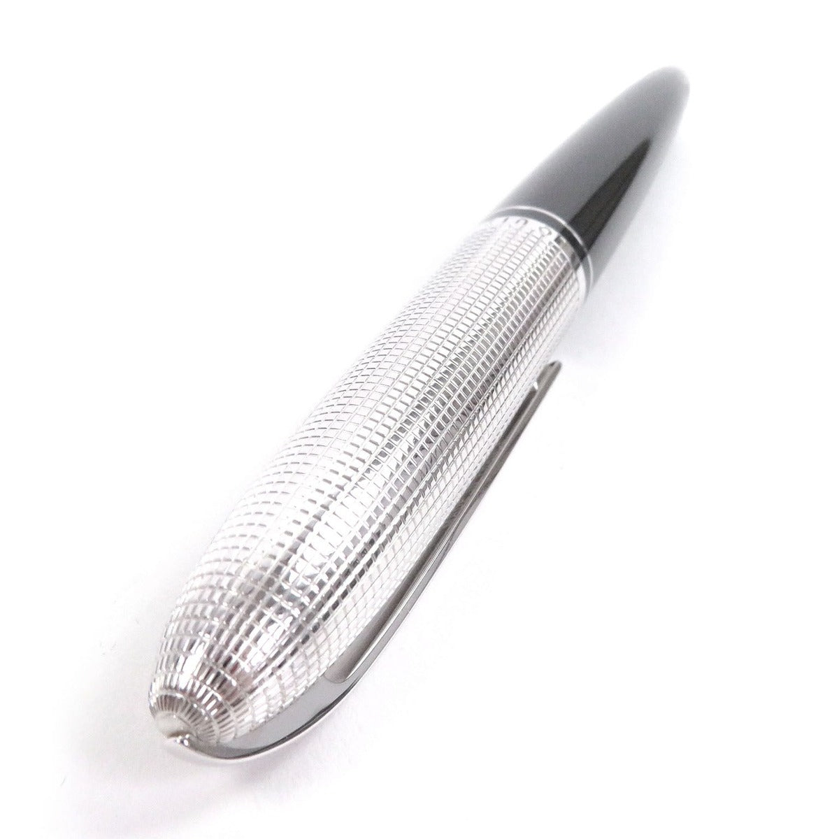 Louis Vuitton Dog Lacquer Logo Twist Ballpoint Pen Silver Black Hat — view 4