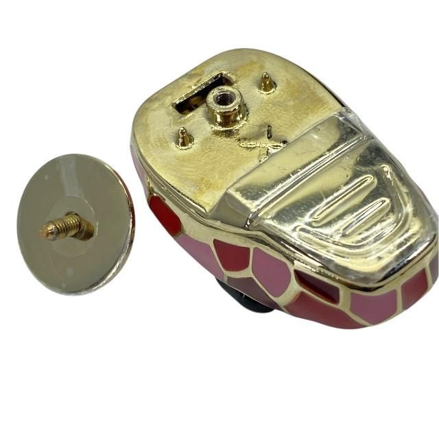 Bvlgari Bulgari Serpenti Bagcharm Clasp Snake Gold Pink Red GP