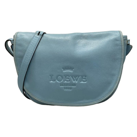 Loewe Shoulder Bag Heritage Light Blue Leather