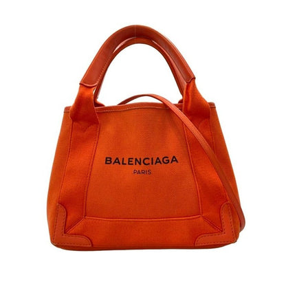 Balenciaga 2-Way Shoulder Bag Crossbody Cabas Orange Size Details
