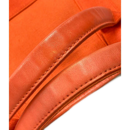 Balenciaga 2-Way Shoulder Bag Crossbody Cabas Orange Size Details — view 9