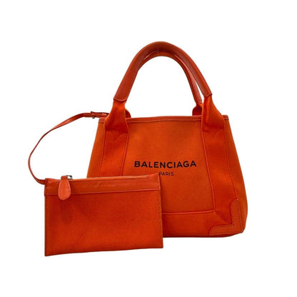 Balenciaga 2-Way Shoulder Bag Crossbody Cabas Orange Size Details — view 10