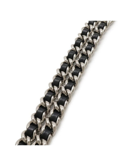 Chanel Quilted Chain Around Shoulder Lambskin Leather Black