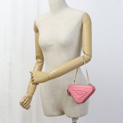 Prada Crochet Mini Pouch Pr88074 Shoulder Bag Raffia Crochet Mini Pouch Women