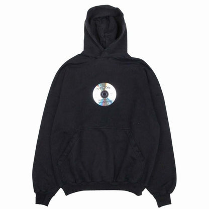 Balenciaga Valentine CD Hoodie Sweatshirt Distressed L Black