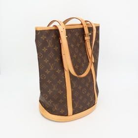 Louis Vuitton GM Tote Bag Monogram Canvas Gleaming Brown