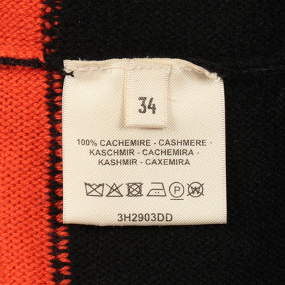 Hermes Poncho Brides de Gala Tartan Cashmere Jacket Beige Black Red — view 4