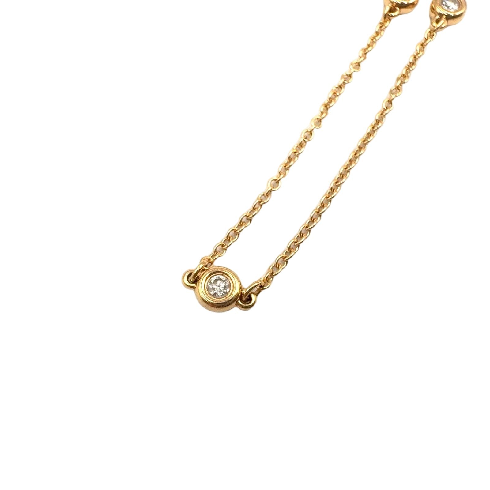 Tiffany & Co by the Yard Diamond Gold Bracelet Bangle
