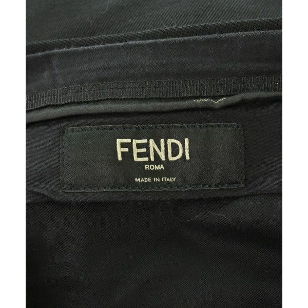 Fendi Trousers Pants Wool Black Blue — view 4