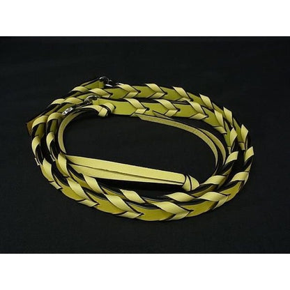 Loewe Braided Leather Bag Shoulder Strap Yellow — view 2