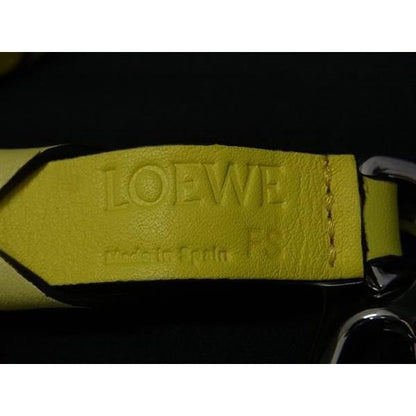 Loewe Braided Leather Bag Shoulder Strap Yellow — view 4