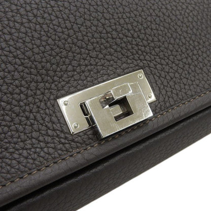 Hermes Victoria Messenger Crossbody 2way Shoulder Bag Men's Dark Brown