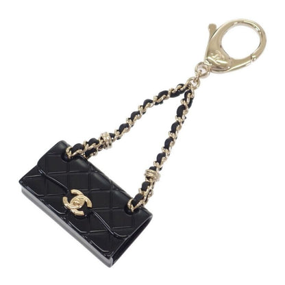 Chanel Quilted Chain Bag Aba121 nl990 Charm Resin Black