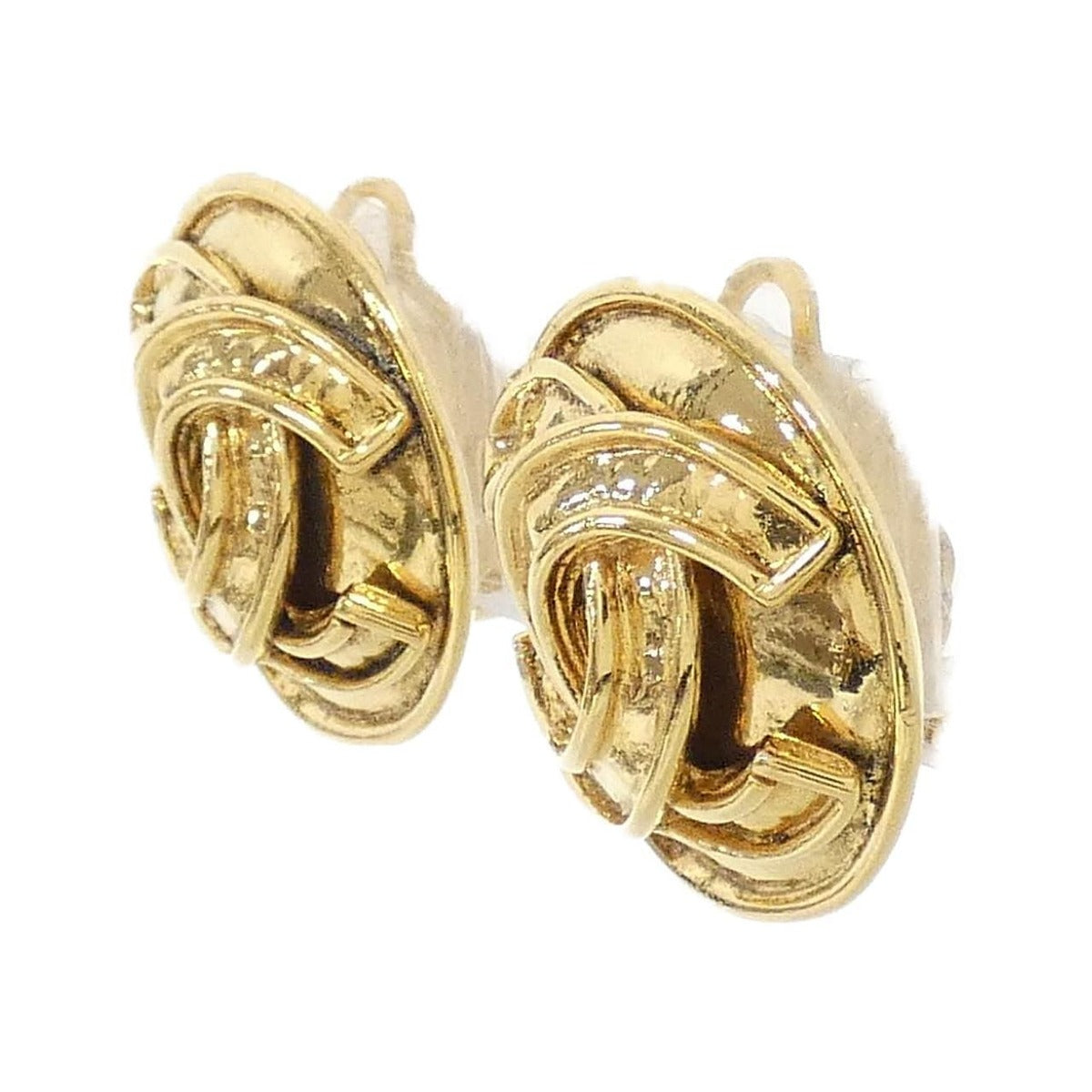 Chanel Vintage Earrings Gold — view 2
