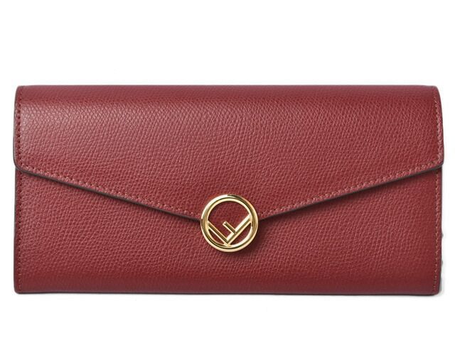 Fendi Wallet Fendi Long Wallet F IS Fendi 8m0251 A18B F14mk Leather Burgundy