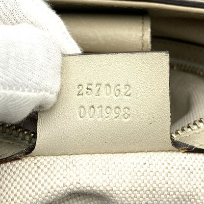 Gucci 257062 Tote Bag Beige GG Canvas Sherry Line Ladies Men Fashion Vintage