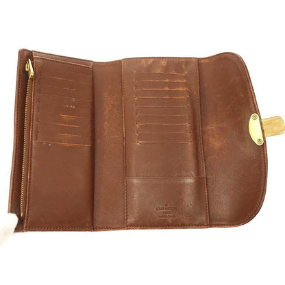 Louis Vuitton M58138 Monogram Mahina Portefeuille Amelia Long Fold Wallet