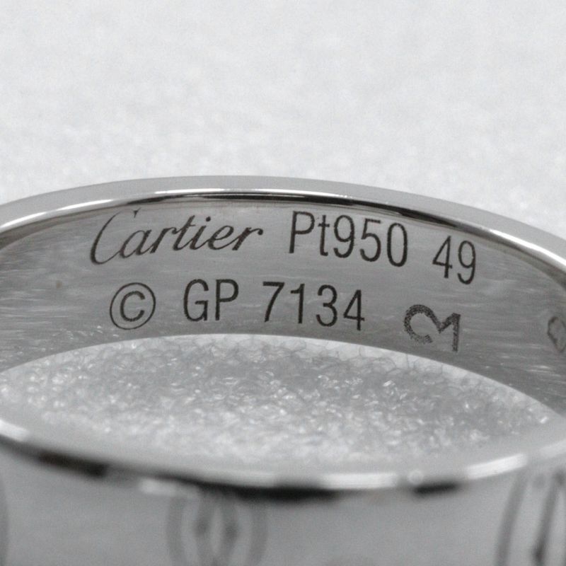 Cartier Happy Birthday Pt950platinum #9 Ladies 5.8g Ring
