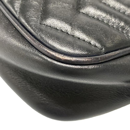Gucci Shoulder Bag GG Marmont Quilted Mini Bag 448065 Black Chain Shoulder
