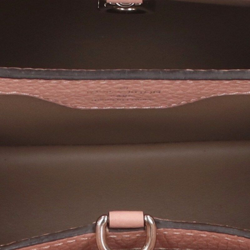 Louis Vuitton M94635 Capucines BB Taurillon Leather Magnolia Handbag Women