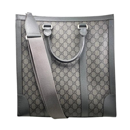 Gucci Tote Bag Ophidia Medium 731793 GG Supreme Grey Silver Hardware Gucci