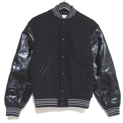 Saint Laurent Paris Teddy Jacket Varsity Padded Stadium Jean